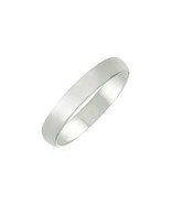 14k White Gold 4mm Comfort Fit Wedding Band - £170.03 GBP