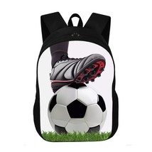 Cool Footbally / Soccerly Print Backpack Boys Girls Large-Capacity School Bags k - £23.96 GBP