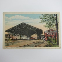 Train Postcard Pittsburgh Cincinnati Chicago St Louis Railroad Depot Richmond IN - £7.98 GBP