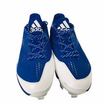 Adidas Men's Freak X Carbon Baseball Cleat Metal Royal White Silver Sz 8.5 - $42.70