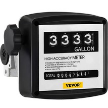 VEVOR Mechanical Fuel Meter 5 to 30 GPM Digital Diesel Fuel Flow Meter Black Fue - £48.76 GBP