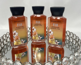 3 BATH &amp; BODY WORKS FIJI SUNSHINE GUAVA TINI SHEA + VITAMIN E SHOWER GEL... - £14.33 GBP