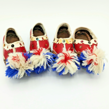Vtg Antique Tsarouhi Opanke Greek Kids Shoes Leather Handmade Dance Pom ... - €28,27 EUR