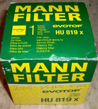 MANN Oil Filter HU 819 X for VOLVO Metal free - $31.38