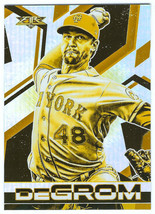 2021 Topps Fire #136 Jacob deGrom New York Mets Gold Minted Parallel - £1.01 GBP