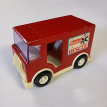 Vintage Buddy L Metal Rescue Vehicle Red Ambulance Truck Made In Japan - $218.24 MXN