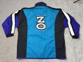 Vintage Nike Alonzo Mourning Jacket Mens XL Blue Black 90s Nylon Windbre... - $118.79