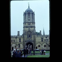 Tom Tower Oxford England 1977 Christ Church Found Slide Photo Original - $8.49