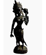 Indian Brass Hindu Goddess Tara Parvati 12” Statue Mudra Hands - $67.54