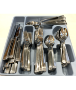 Gorham 18/10 Stainless Steel 85 pcs! Flatware Set Latham Braided / Cross - $476.40 CAD