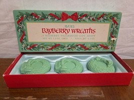 Avon Bayberry Wreaths Soap (3) Original Box 1975 Vintage Scented - $9.95