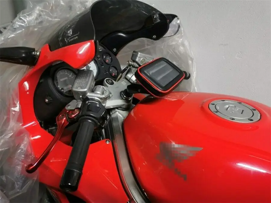 Motorcycle Phone Holder Anti-slip Bracket Handlebar Waterproof Mobile Navigati - £22.77 GBP