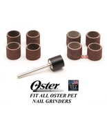 9 pc Oster Pet Grooming Nail Grinder FINE&amp;MEDIUM SANDING GRINDING BANDS ... - £15.95 GBP