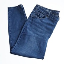 Lane Bryant Mid High Rise Super Stretch Skinny Blue Jeans Size 26 Waist 42 Inch - £22.78 GBP