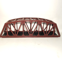O Scale Lionel Plastic Truss Bridge 25&quot; Model Railroad Structure Brown F... - $59.99