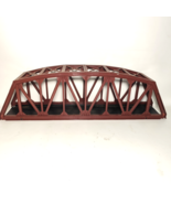 O Scale Lionel Plastic Truss Bridge 25&quot; Model Railroad Structure Brown F... - $59.99