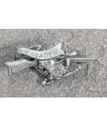 WIESBADEN Goslar Deer Rifle Travel Oktoberfest Hesse Souvenir Hat Pin Ge... - £12.98 GBP