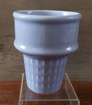 The Monkey and the Peddler Ceramic Ice Cream Cone Cup Pastel Blue 4.5&#39;&#39; - $9.50