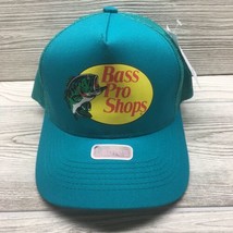 Bass Pro Shops Hat Mesh Adjustable SnapBack Trucker Baseball Fishing Aqua Cap - £11.76 GBP
