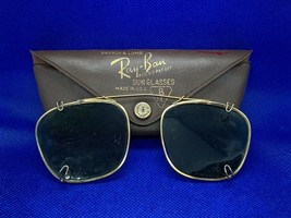 Vintage Bausch &amp; Lomb Ray-Ban Sunglasses and Case Made in USA Green Lens - £27.58 GBP