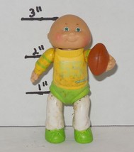1984 OAA Cabbage Patch Kids Poseable PVC 3&quot; Figure baby Yellow Green outfit - $14.50