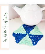 Doily from triangles crochet pattern, Easy crochet openwork doily tutori... - £11.79 GBP