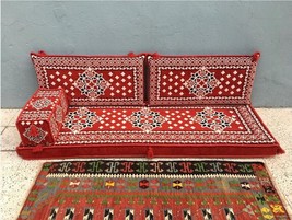 Cushion pillows Lounge Couch Sofa Corner Cover Sheet Set 4 pcs Arabic Ot... - £139.35 GBP
