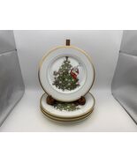 Set of 4 Fitz &amp; Floyd ST. NICHOLAS Salad Plates - €164,26 EUR