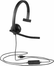Logitech - H570e - USB Mono Headset with Noise-Cancelling Microphone - $43.95