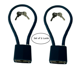 2 Pk Cable Gun Lock 13.5&quot; Cable with 2 Keys Pistols Shotguns Rifles Handgun - $14.49