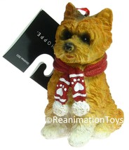 The Christmas Shoppe Norfolk Terrier Canine Dog Figurine Ornament Brand New - $24.99