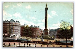 Nelson&#39;s Column Monument Trafalgar Square London England UK DB Postcard S8 - £2.84 GBP