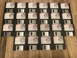 Vintage Apple Macintosh OS 7.5.3/7.5.5 on 22 Floppy Disks In Good Workin... - $59.00