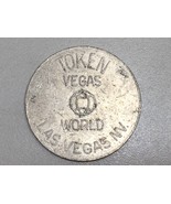 Vegas World Token Las Vegas Nevada Vintage Silvertone 23669 - £7.90 GBP