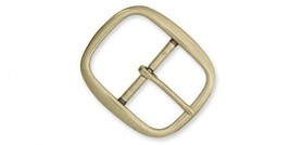 Tandy Leather Econo Buckle Center Bar 1-1/2&quot; (38 mm) Antique Brass Plate... - £2.35 GBP