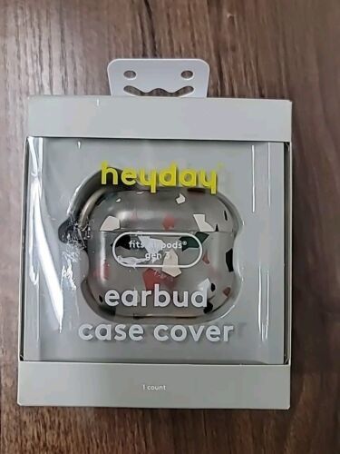 heyday Apple AirPods Gen 3 Hardshell Earbud Case Cover with Clip - Terrazzo - $5.93