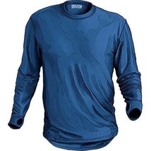 Duluth Buck Naked Performance Base Layer Shirt Blue 33506 Thumb Hole Cuffs - £30.92 GBP
