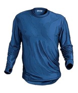 Duluth Buck Naked Performance Base Layer Shirt Blue 33506 Thumb Hole Cuffs - £23.25 GBP