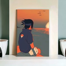 Naruto Anime Sasuke Canvas Printed Art Poster Anime Aluminum Wall Art Ho... - $11.29+