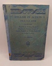 Vtg 1935 J C Tressler English In Action Book 1  Course 1 Jr English Book 3 Paper - £8.37 GBP
