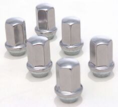 GM Chevy Silverado Factory Polished 14x1.5 New Lug Nuts OEM 9596070 Set ... - $26.68