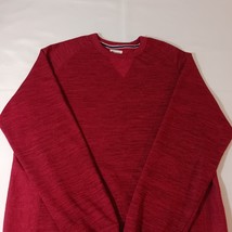 Champion Men's Red Cotton Blend Sweatshirt V-Notch Trim Shirt Size Large image 10