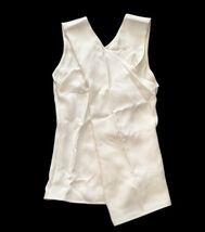 CELINE Paris 100% Silk Cross Front Top Off White Size 34 Made in France NWT - €280,75 EUR CELINE Paris 100% Silk Cross Front Top Off White Size 34 Made in France NWT - €280,75 EUR