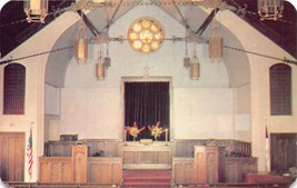 LA GRANGE ILLINOIS THE LA GRANGE BAPTIST CHURCH~INTERIOR VIEW POSTCARD 1... - $7.91