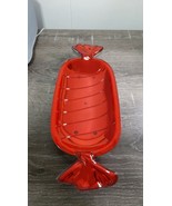 Red Christmas Candy Serving Dish, display your holiday candy cookies or ... - €9,29 EUR