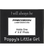 Grandpa Poppy Gift Will Always be Poppys Little Girl Engraved Leatherett... - £17.29 GBP+