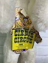 Vintage Mighty Star Unicorn White Plush Stuffed Animal Circus Promo FLAWED - $13.86