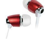 Bell&#39;O Digital BDH441RD In-Ear Headphones with Precision Bass, Red - £14.58 GBP