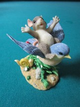 Charming Tails By Fitz &amp; Floyd Figurine &quot;Riding On The Wings Of Friendship&quot; 4&quot; - £19.57 GBP