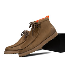 Men's TAYNO Wallabee Style Chukka Boots Soft Micro Suede MOJAVE S Sand image 6